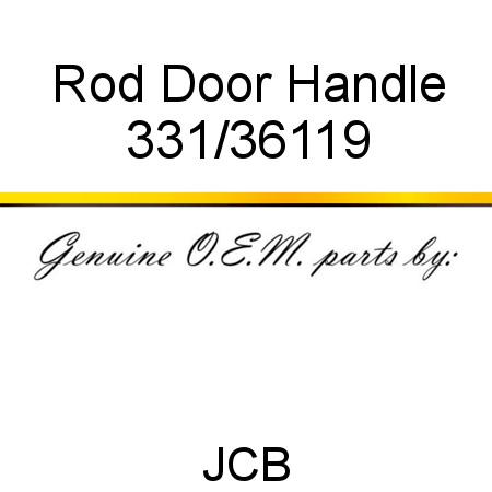 Rod, Door Handle 331/36119