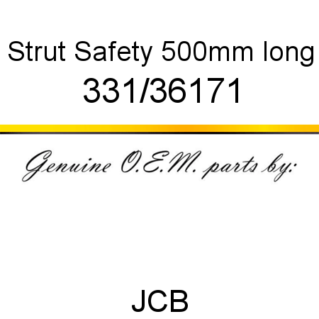 Strut, Safety, 500mm long 331/36171
