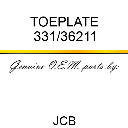 TOEPLATE 331/36211