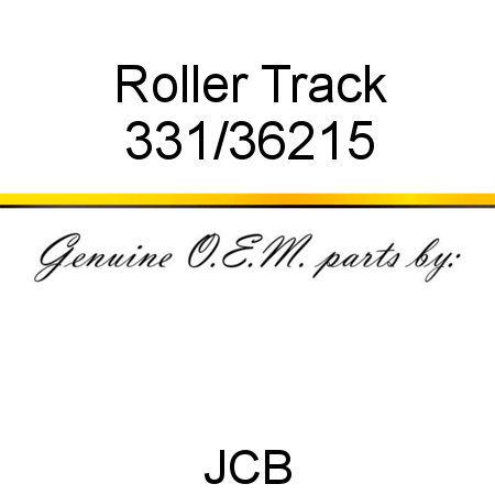 Roller, Track 331/36215