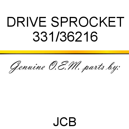 DRIVE SPROCKET 331/36216
