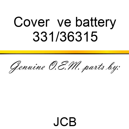 Cover +ve battery 331/36315