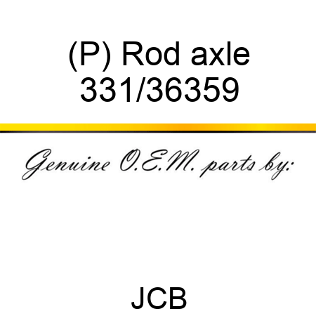 (P) Rod, axle 331/36359