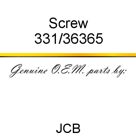 Screw 331/36365