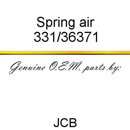 Spring, air 331/36371
