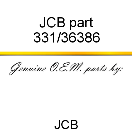 JCB part 331/36386