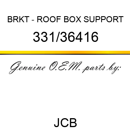 BRKT - ROOF BOX SUPPORT 331/36416