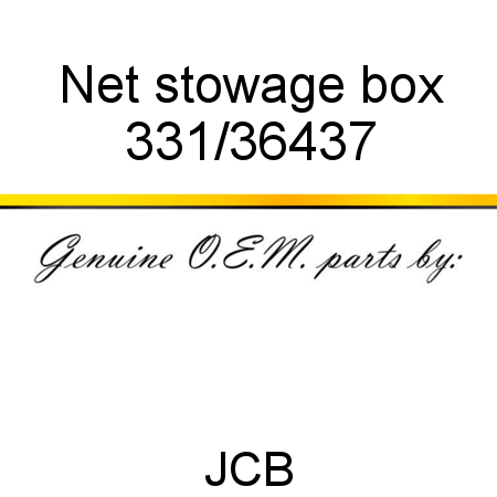 Net, stowage box 331/36437