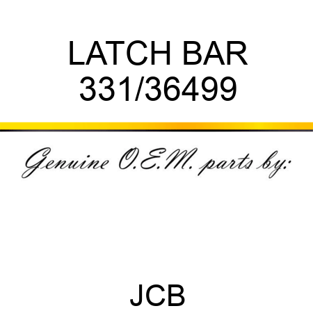 LATCH BAR 331/36499