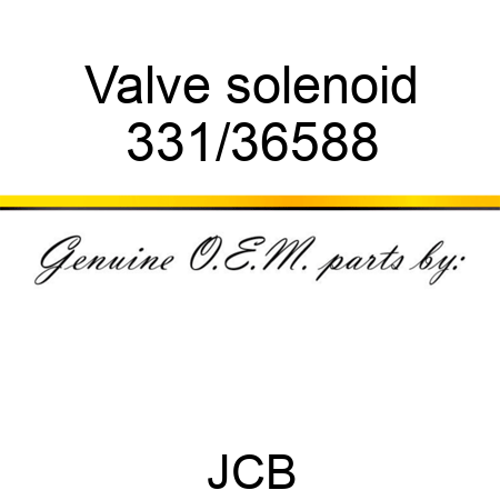 Valve solenoid 331/36588