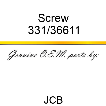 Screw 331/36611