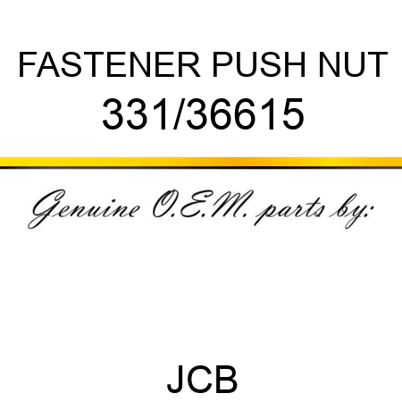 FASTENER, PUSH NUT 331/36615