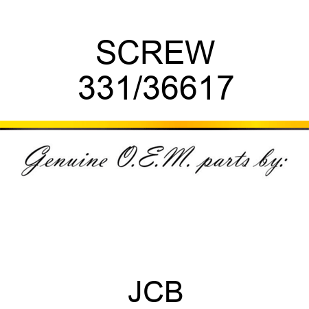 SCREW 331/36617