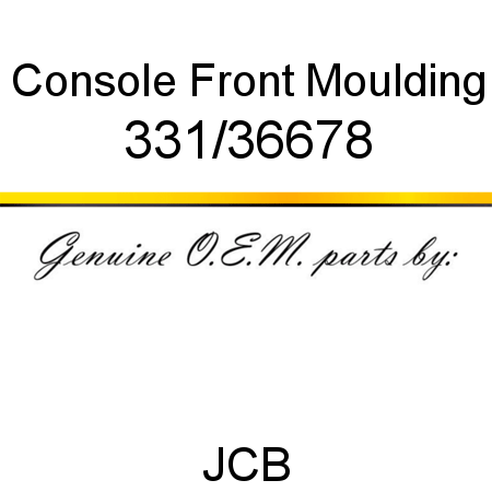 Console, Front, Moulding 331/36678