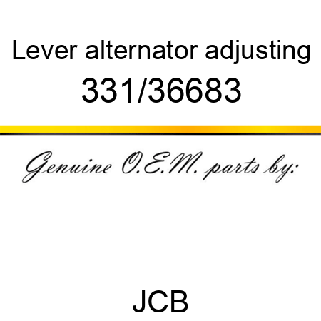 Lever, alternator adjusting 331/36683