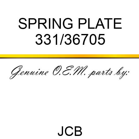 SPRING PLATE 331/36705