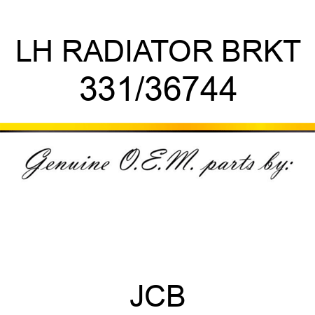 LH RADIATOR BRKT 331/36744