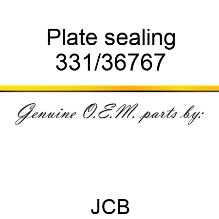 Plate sealing 331/36767