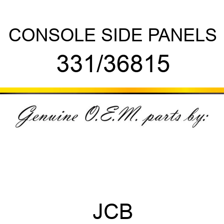 CONSOLE SIDE PANELS 331/36815