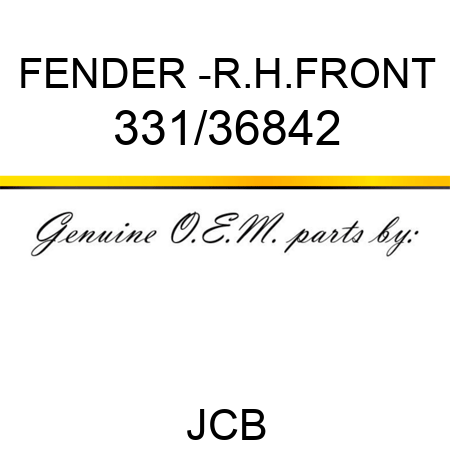FENDER -R.H.FRONT 331/36842