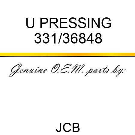U PRESSING 331/36848