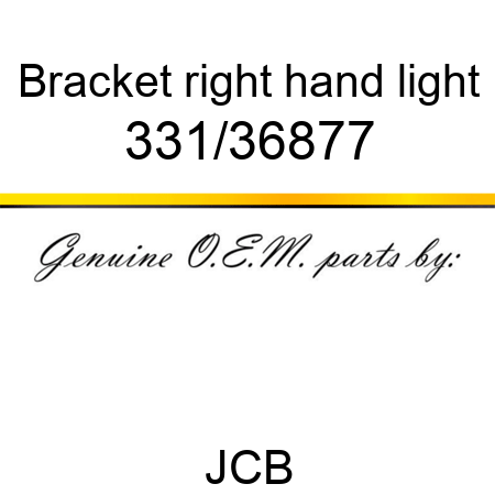 Bracket, right hand light 331/36877