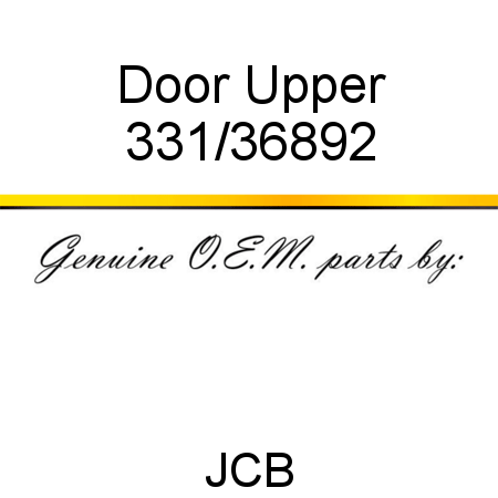 Door, Upper 331/36892