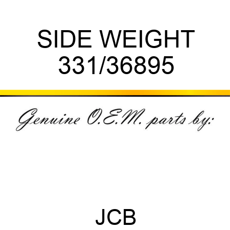 SIDE WEIGHT 331/36895