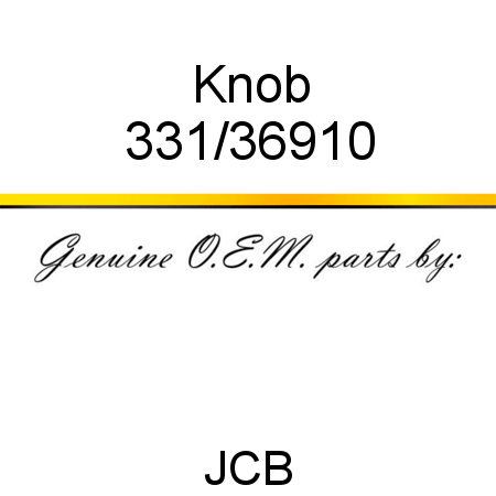 Knob 331/36910