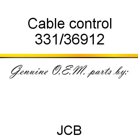 Cable, control 331/36912