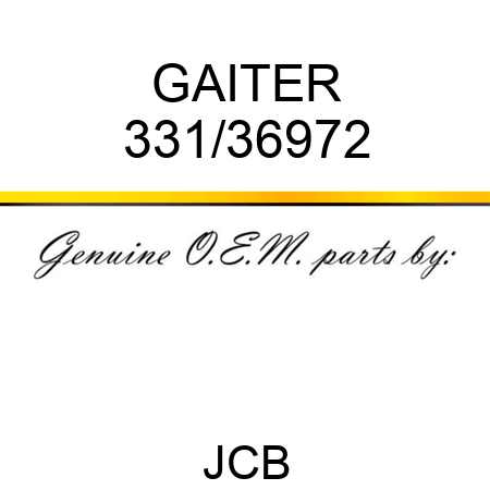 GAITER 331/36972