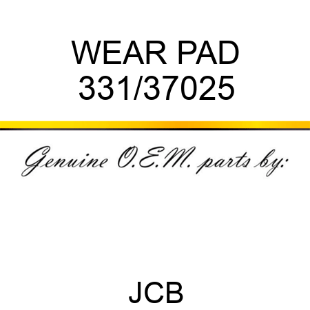 WEAR PAD 331/37025