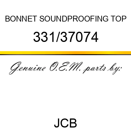BONNET SOUNDPROOFING TOP 331/37074
