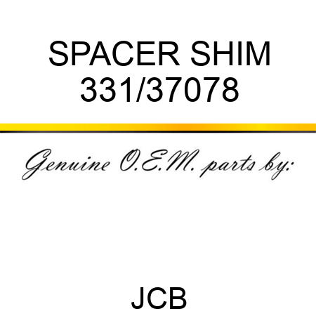 SPACER SHIM 331/37078
