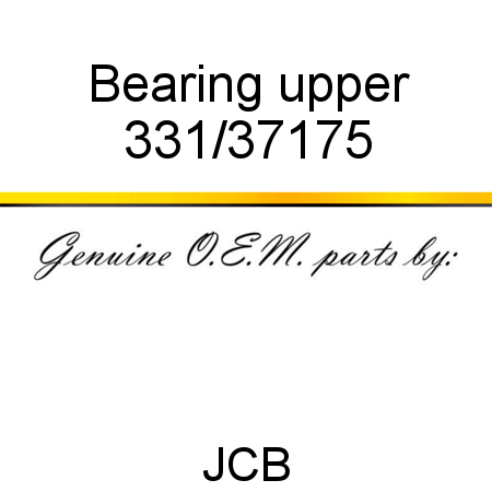 Bearing, upper 331/37175