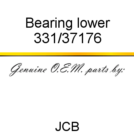 Bearing, lower 331/37176