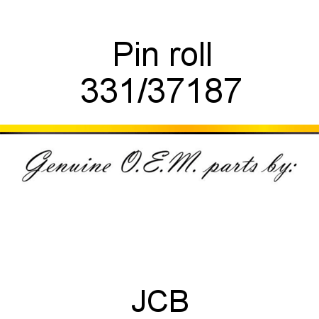 Pin, roll 331/37187