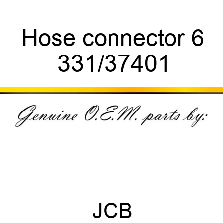 Hose connector 6 331/37401