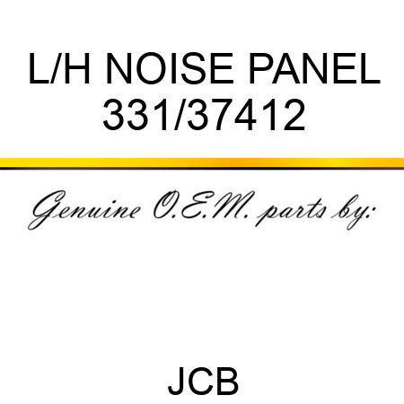 L/H NOISE PANEL 331/37412
