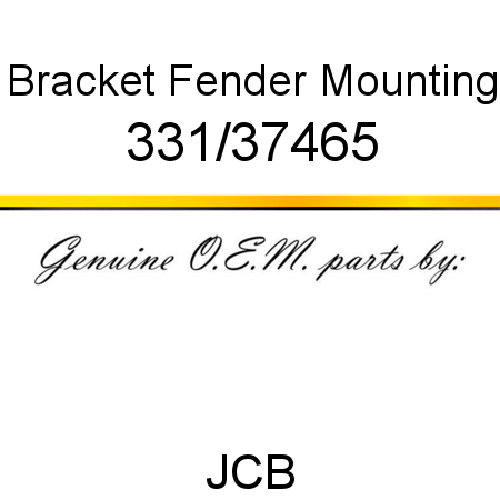 Bracket, Fender Mounting 331/37465