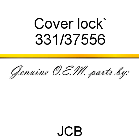 Cover, lock` 331/37556