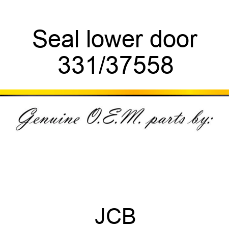Seal lower door 331/37558