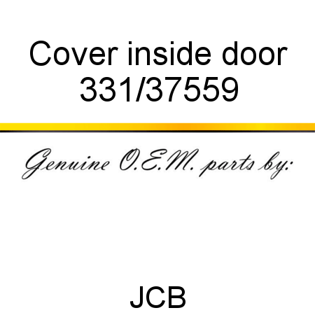 Cover, inside door 331/37559