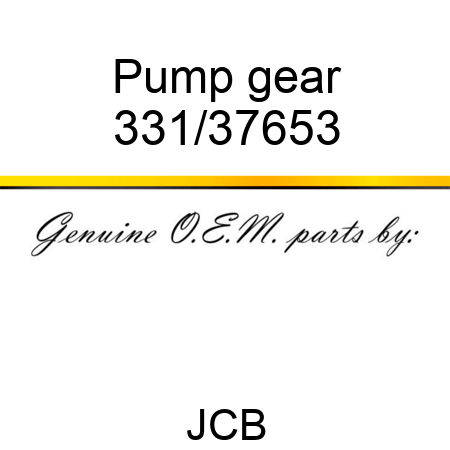 Pump gear 331/37653