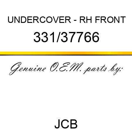 UNDERCOVER - RH FRONT 331/37766