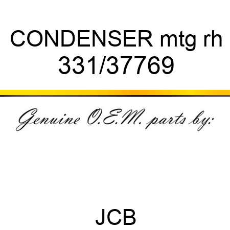 CONDENSER mtg rh 331/37769