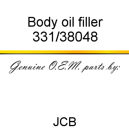 Body, oil filler 331/38048