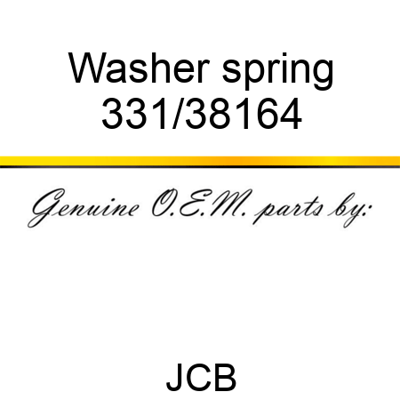 Washer spring 331/38164
