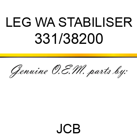 LEG WA STABILISER 331/38200