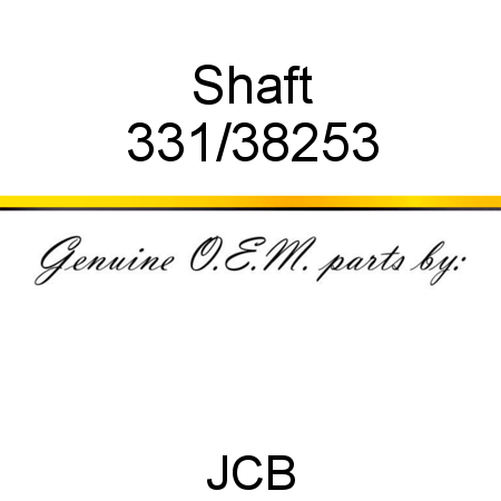 Shaft 331/38253